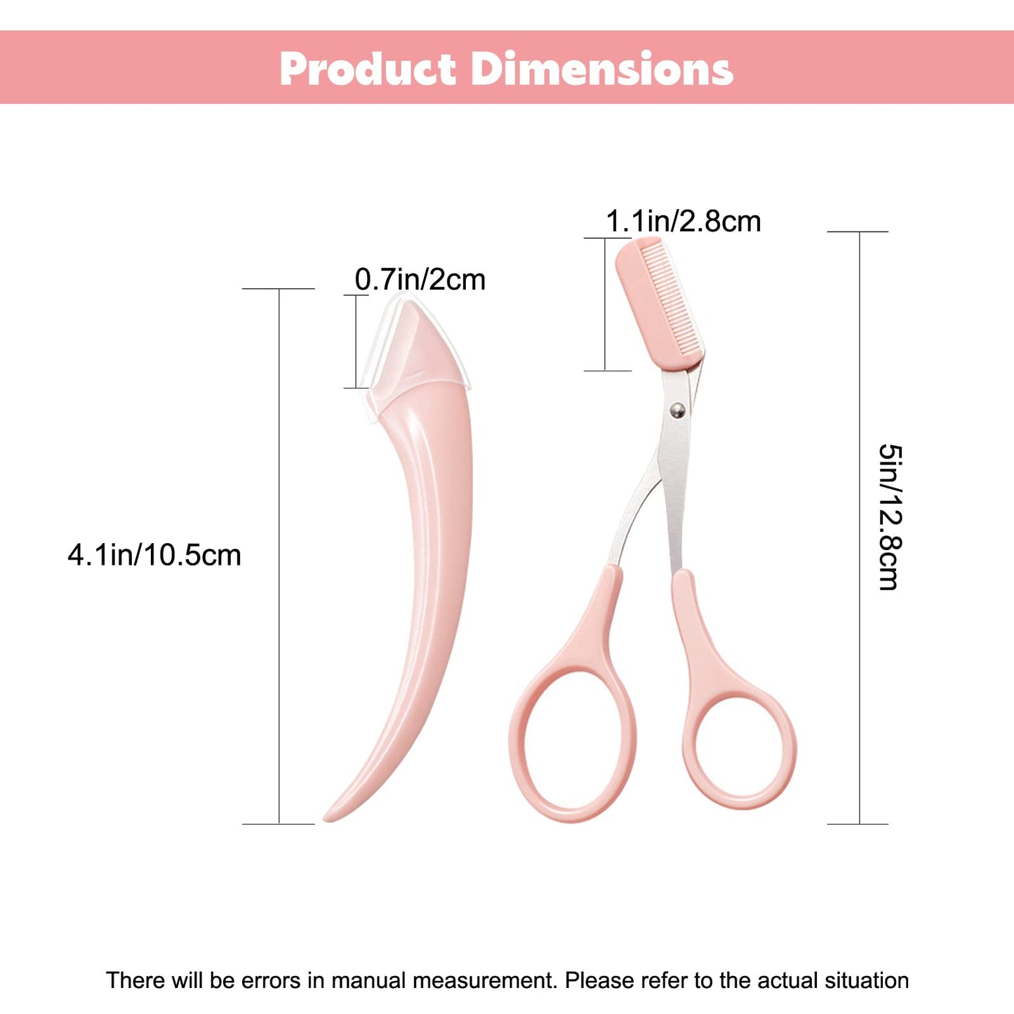 Eyebrow Scissors with Comb for Beginners and Makeup