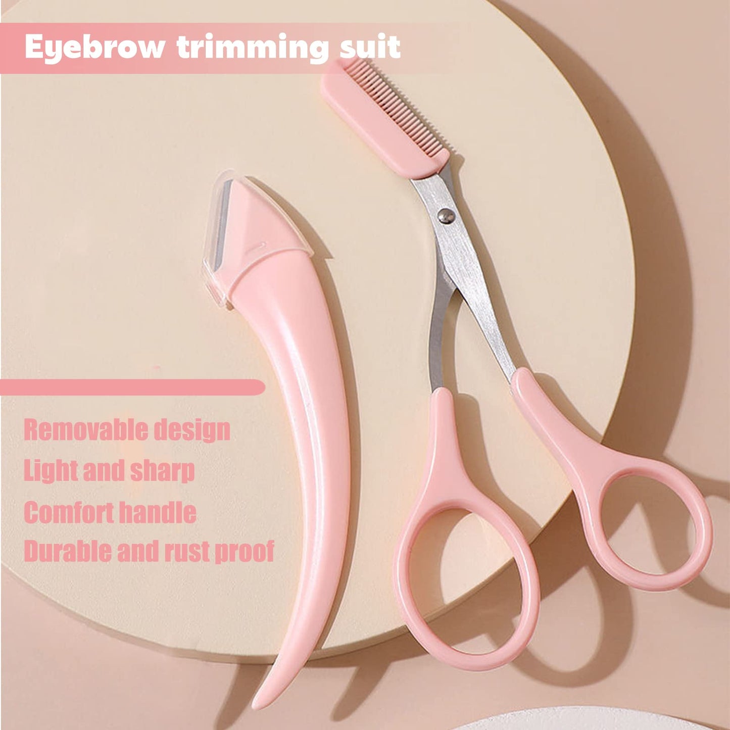 Eyebrow Scissors with Comb for Beginners and Makeup